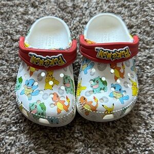 Pokemon Kids Crocs - White and Red